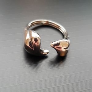 Avon adjustable double heart ring